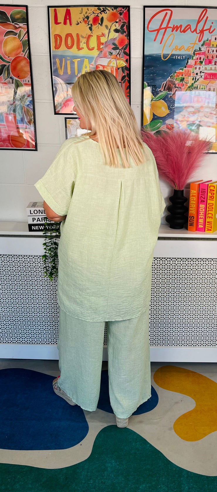Valetta 2 Piece Trouser Set - Green
