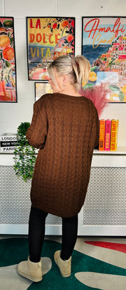 Edinburgh Knitted Dress - Chocolate