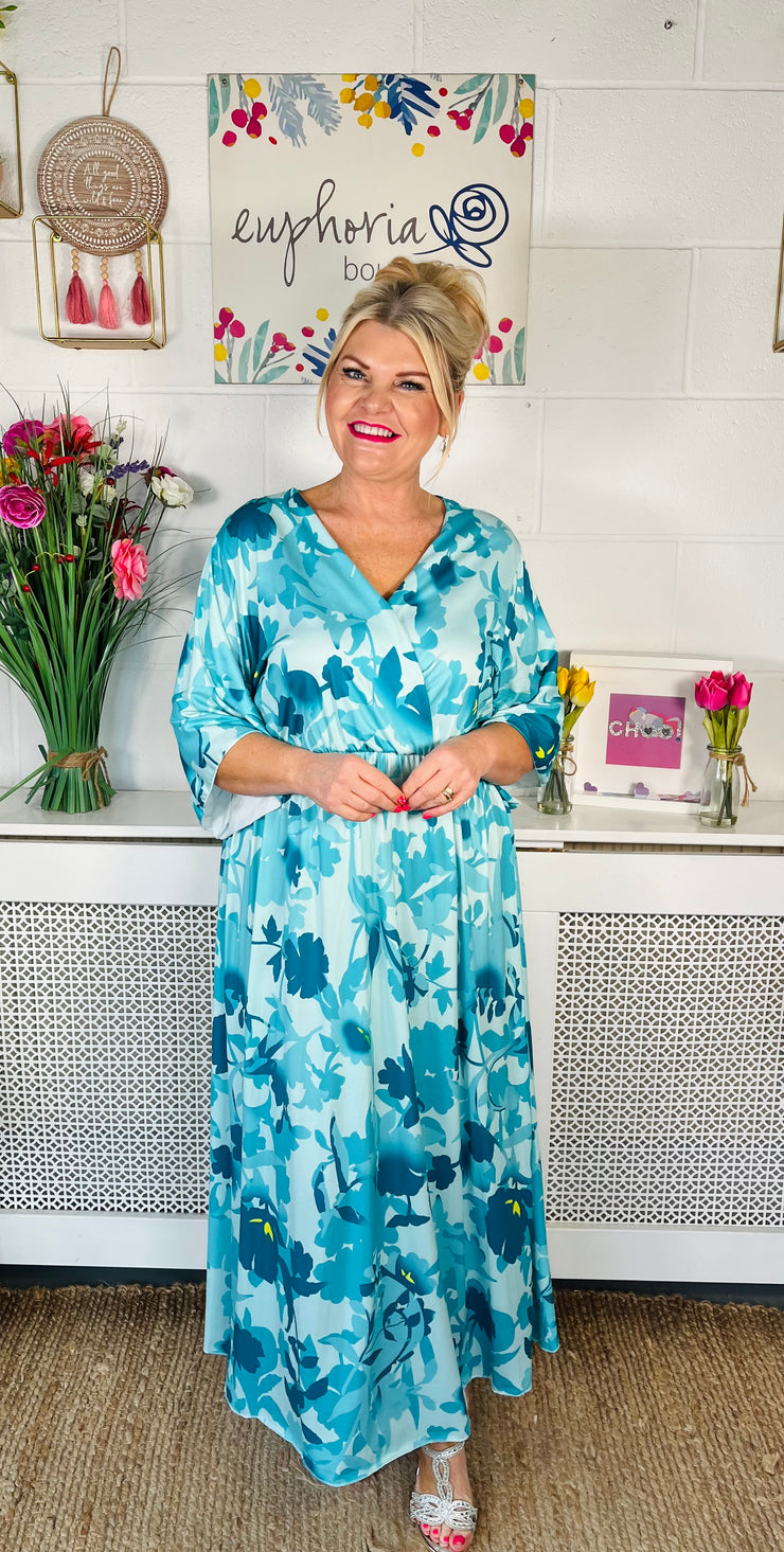 Judy Maxi Dress - Turquoise
