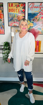 Endless Elegance Tunic Top - White