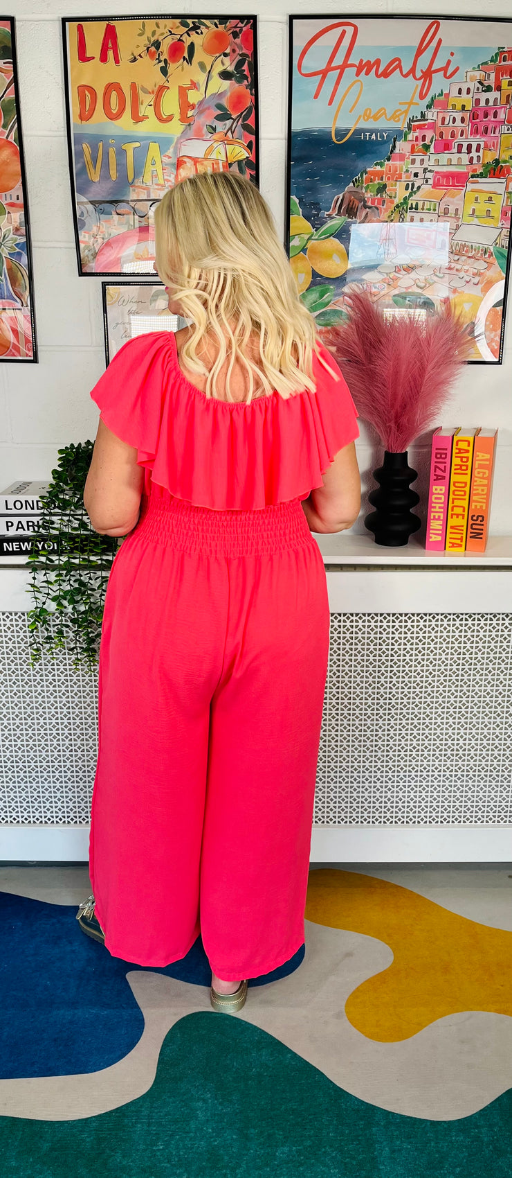 Dusk Til Dawn Jumpsuit - Coral