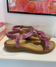 Radiant Runway Sandals - Pink