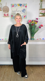 Marvella Velvet Lounge Suit - Black