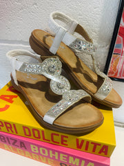Radiant Runway Sandals - White