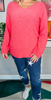 Julie Ann Fine Knit - Coral