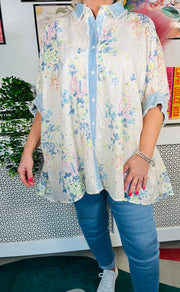 Floral Whisper Cotton Shirt