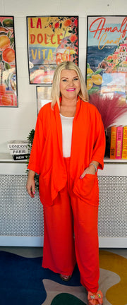 Darling Unstructured  Blazer - Coral