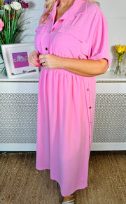 Savannah Maxi Dress - Bubble Gum Pink