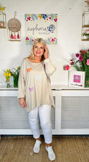 Bow Bliss Spring Sweater - Natural