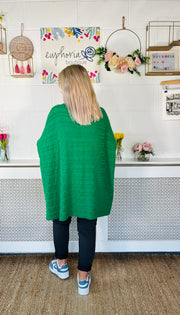 Alpine Premium Cable Knit - Emerald Green