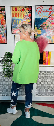 Daffodil Knit - Lime Green