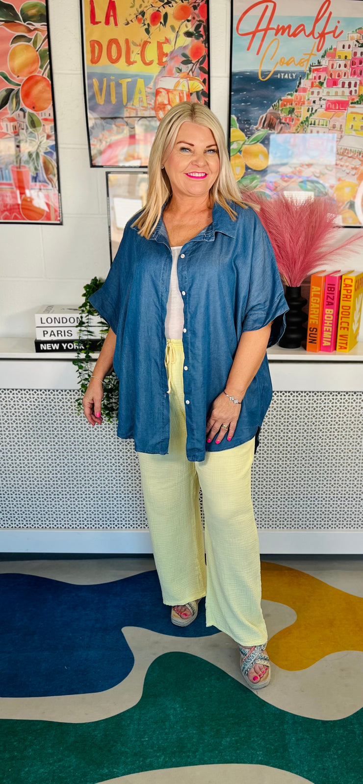 Classic And Cool Denim Shirt - Mid  Denim