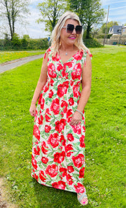 Posey Maxi Dress - Red