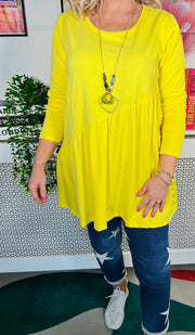 London Tunic Top - Lemon