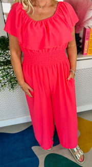 Dusk Til Dawn Jumpsuit - Coral