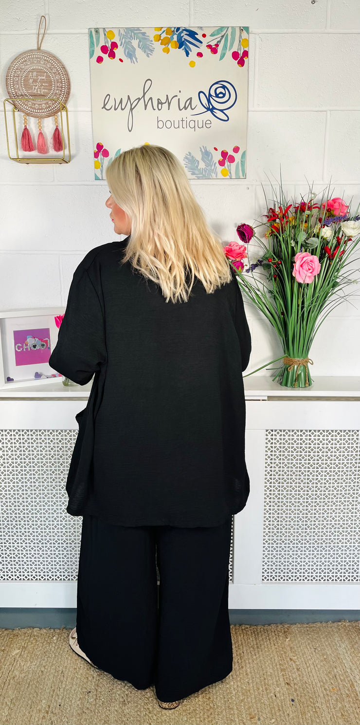 Darling Unstructured  Blazer - Black