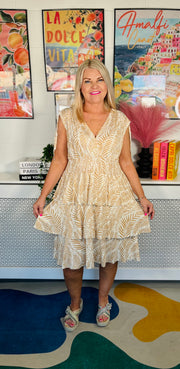 Layers In Paradise Dress - Natural