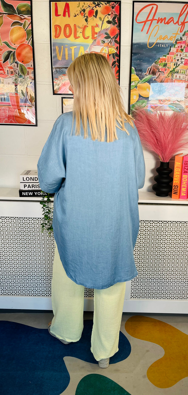 Classic And Cool Denim Shirt - Light Denim