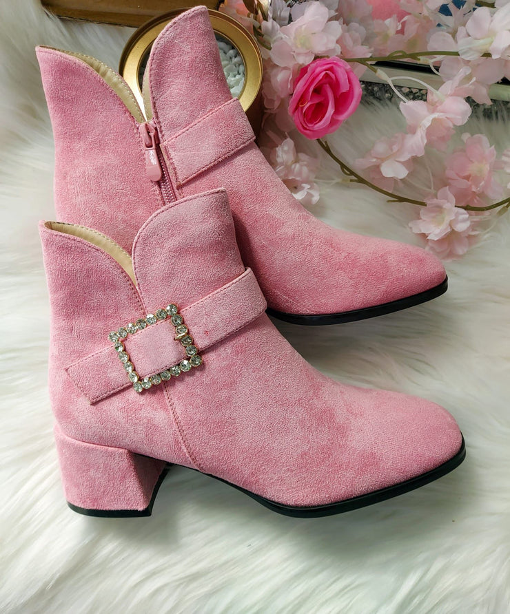 Sparkle And Shine Ankle Boots - Pink