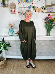 Francesca Jane Cotton Dress - Khaki