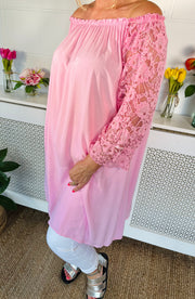 Melody Tunic Dress - Candy Pink
