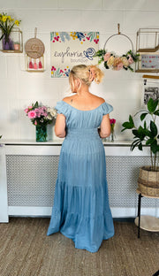 Faith Maxi Dress - Light Denim