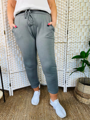 Freya Basic Joggers - Light Grey