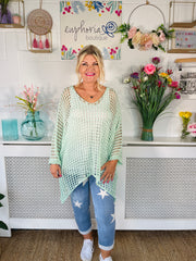 Betty Crochet Over Top - Mint