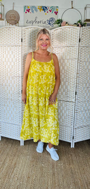 Sweet Garden Soiree Dress - Yellow