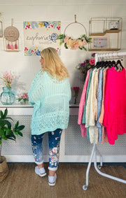 Pandora Crochet Knit - Mint