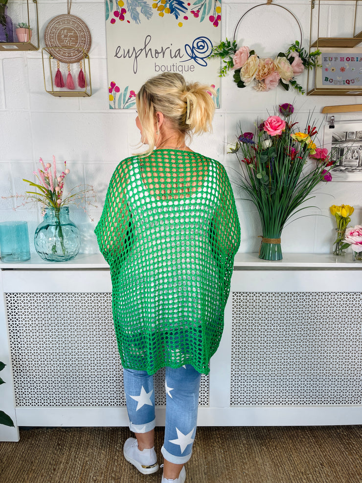 Betty Crochet Over Top - Emerald
