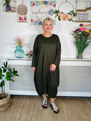 Francesca Jane Cotton Dress - Khaki