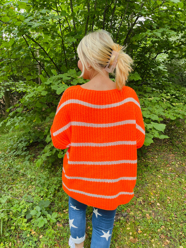 Nala Striped Knit - Orange