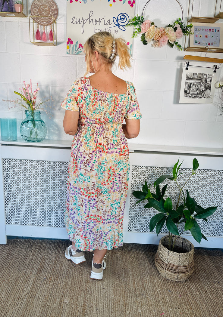 Natures Charm Maxi Dress - Turquoise