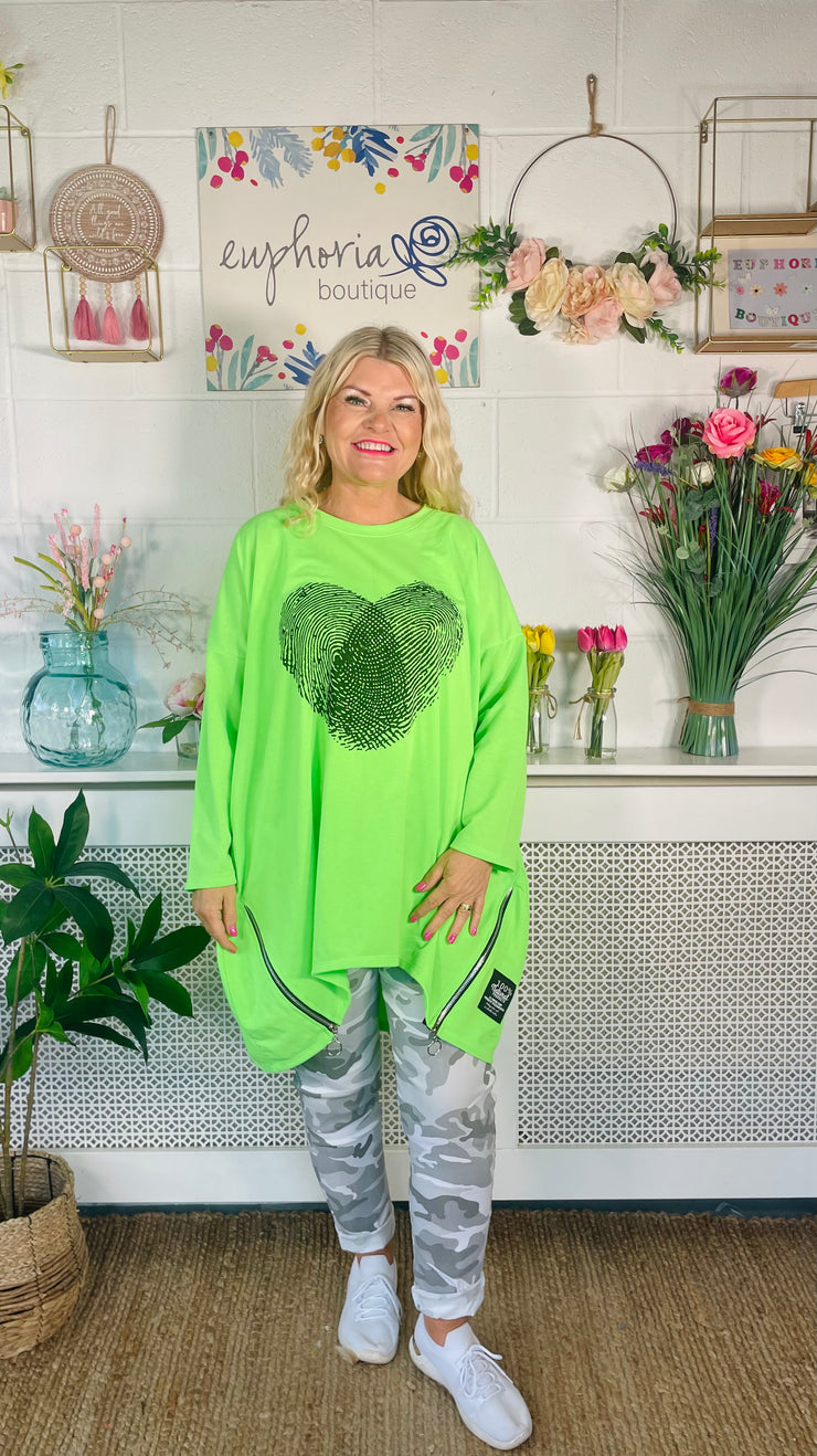 Dante Casual  Cotton Sweater - Lime Green