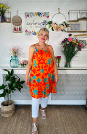 Barkley Tunic Dress - Orange