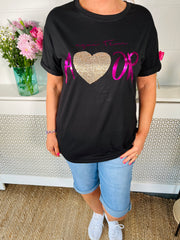 Endless Amour T-shirt - Hot Pink