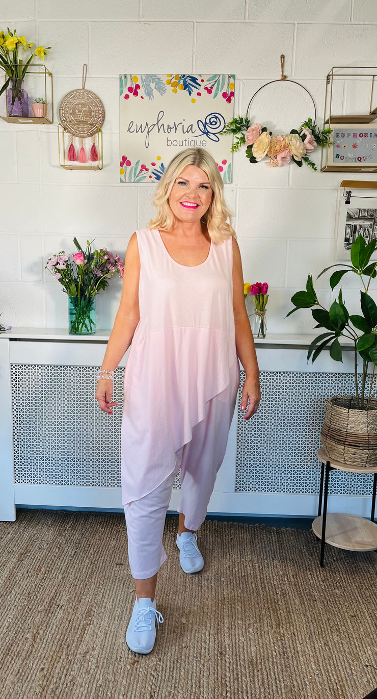 Laid Back Luxe Jumpsuit - Baby Pink