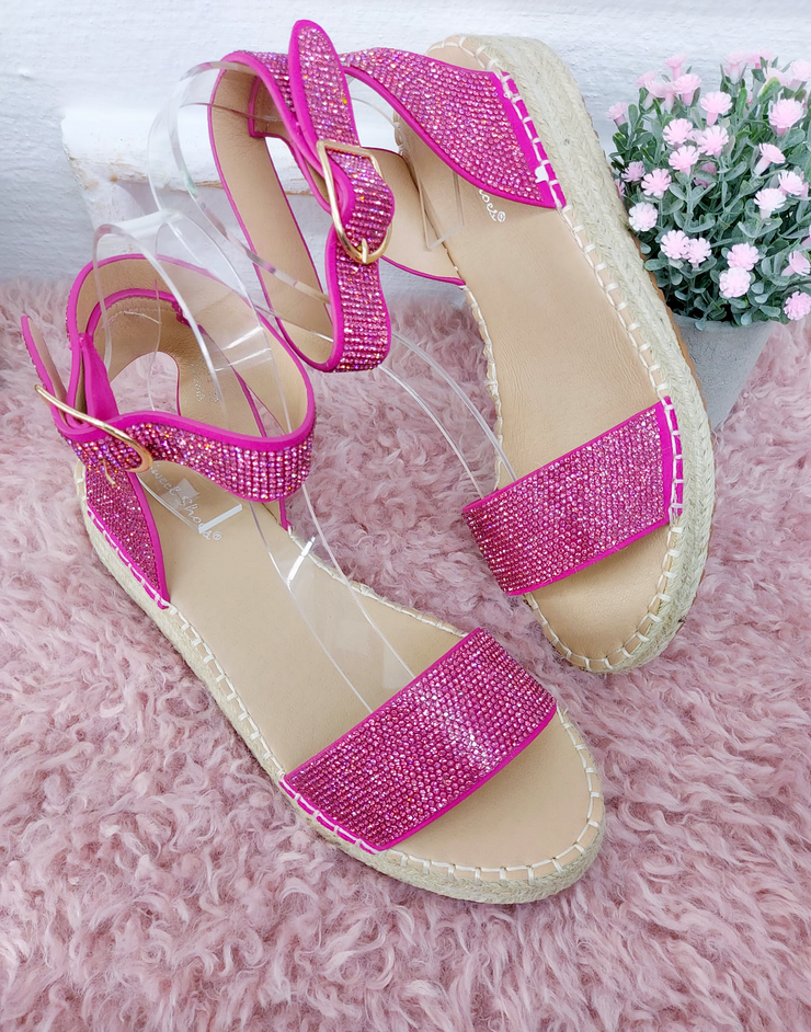 Glitter escape summer sandals - Pink