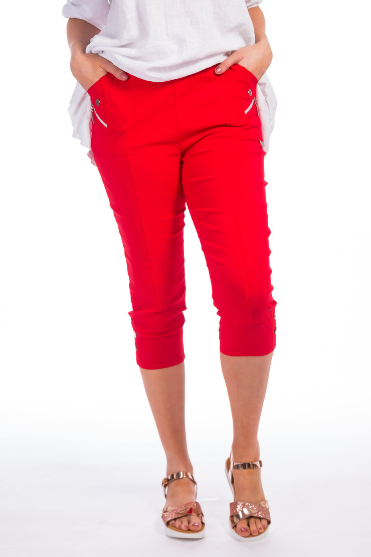 Deck cropped trousers - Red