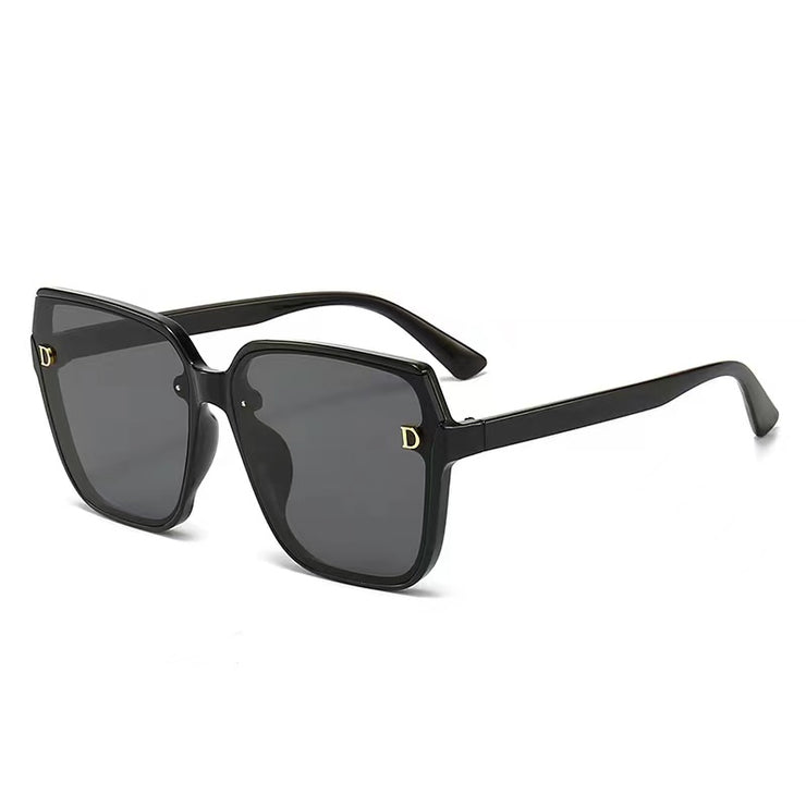 Modern twist sunglasses - Black