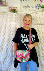 Louisa summer cross body bag - Lipstick