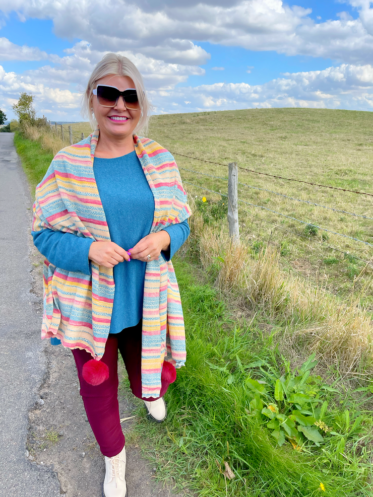 Ruby ribbed knit - Petrol