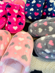 Helena heart slippers