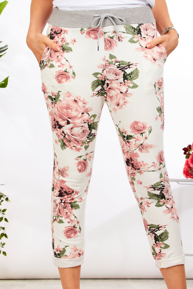 Alice joggers - Country cottage floral