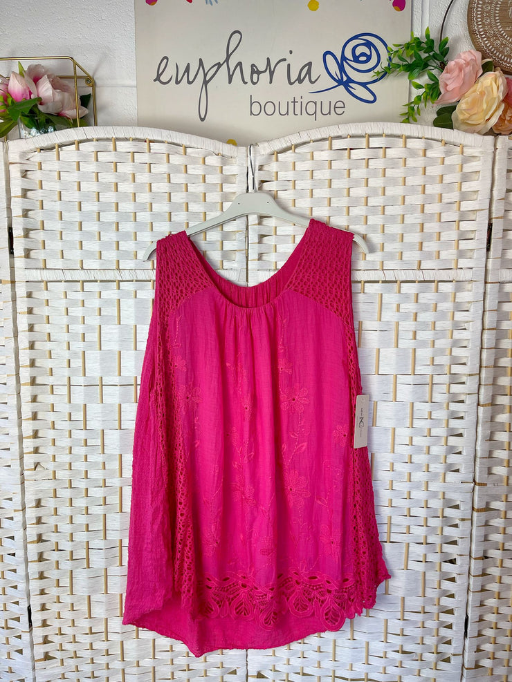 Susanna embroidered sun top