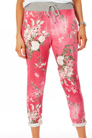 Alice joggers - floral PINK